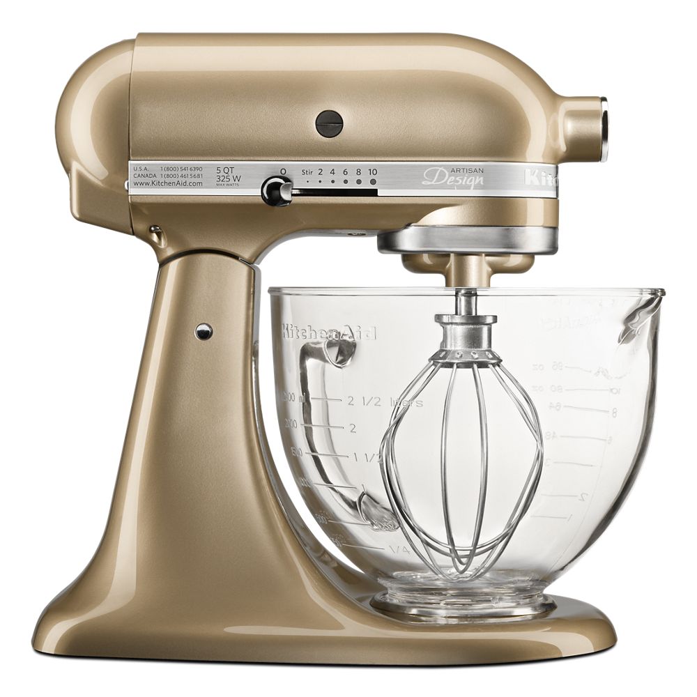 Artisan® Design Series 5 Quart Tilt-Head Stand Mixer with Glass Bowl