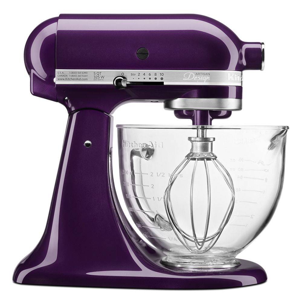 Artisan® Design Series 5 Quart Tilt-Head Stand Mixer with Glass Bowl