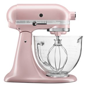 Bloemlezing Beenmerg gids Artisan® Design Series 5 Quart Tilt-Head Stand Mixer with Glass Bowl Silk  Pink KSM155GBSP | KitchenAid