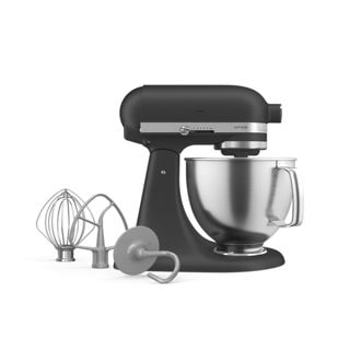 KitchenAid® 5 Quart Tilt-Head Stand Mixer w/ Brushed Stainless Steel Bowl in Black, KSM192XDBK