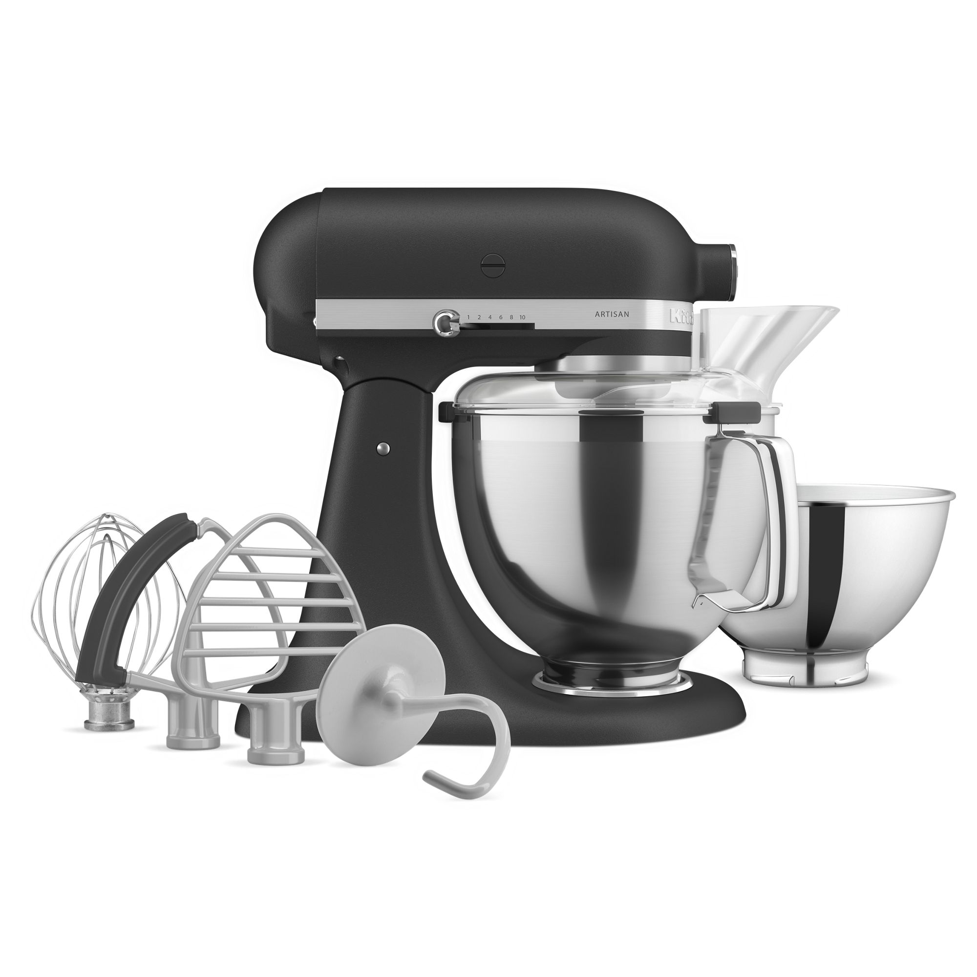 Artisan® Series 5 Quart Tilt-Head Stand Mixer with Premium Accessory Pack - Imperial Black