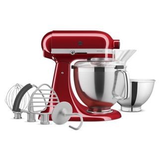 KitchenAid® Artisan® Series 5 Quart Tilt-Head Stand Mixer w/ Premium Accessory Pack in Red, KSM195PSCA
