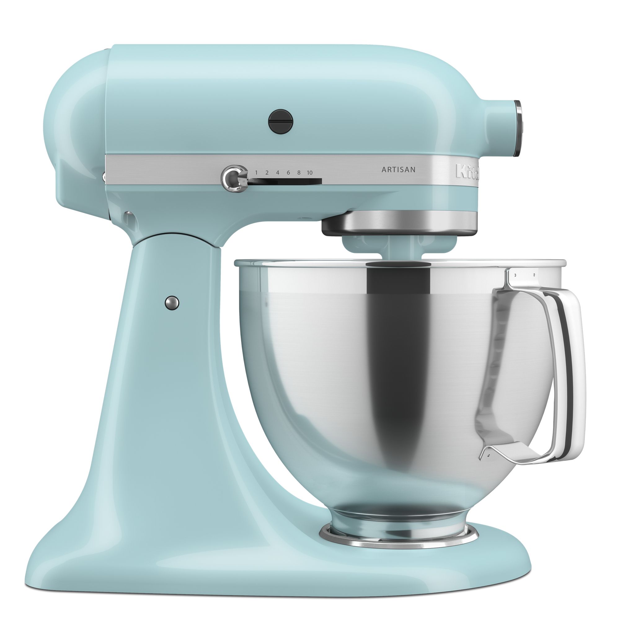 Artisan® Series 5 Quart Tilt-Head Stand Mixer with Premium Accessory Pack - Mineral Water Blue