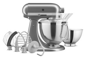 KitchenAid Artisan Series Imperial Grey 5-Quart Tilt-Head Stand Mixer +  Reviews, Crate & Barrel