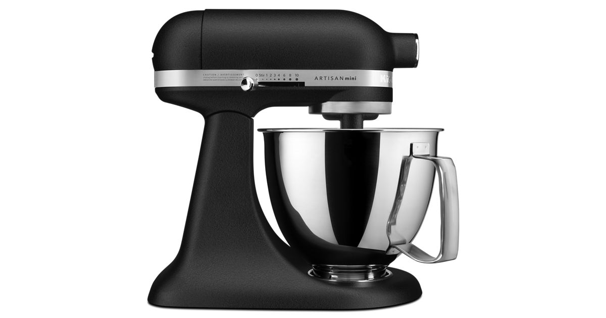 Artisan® Mini 3.5 Quart Tilt-Head Stand Mixer - Cast Iron Black