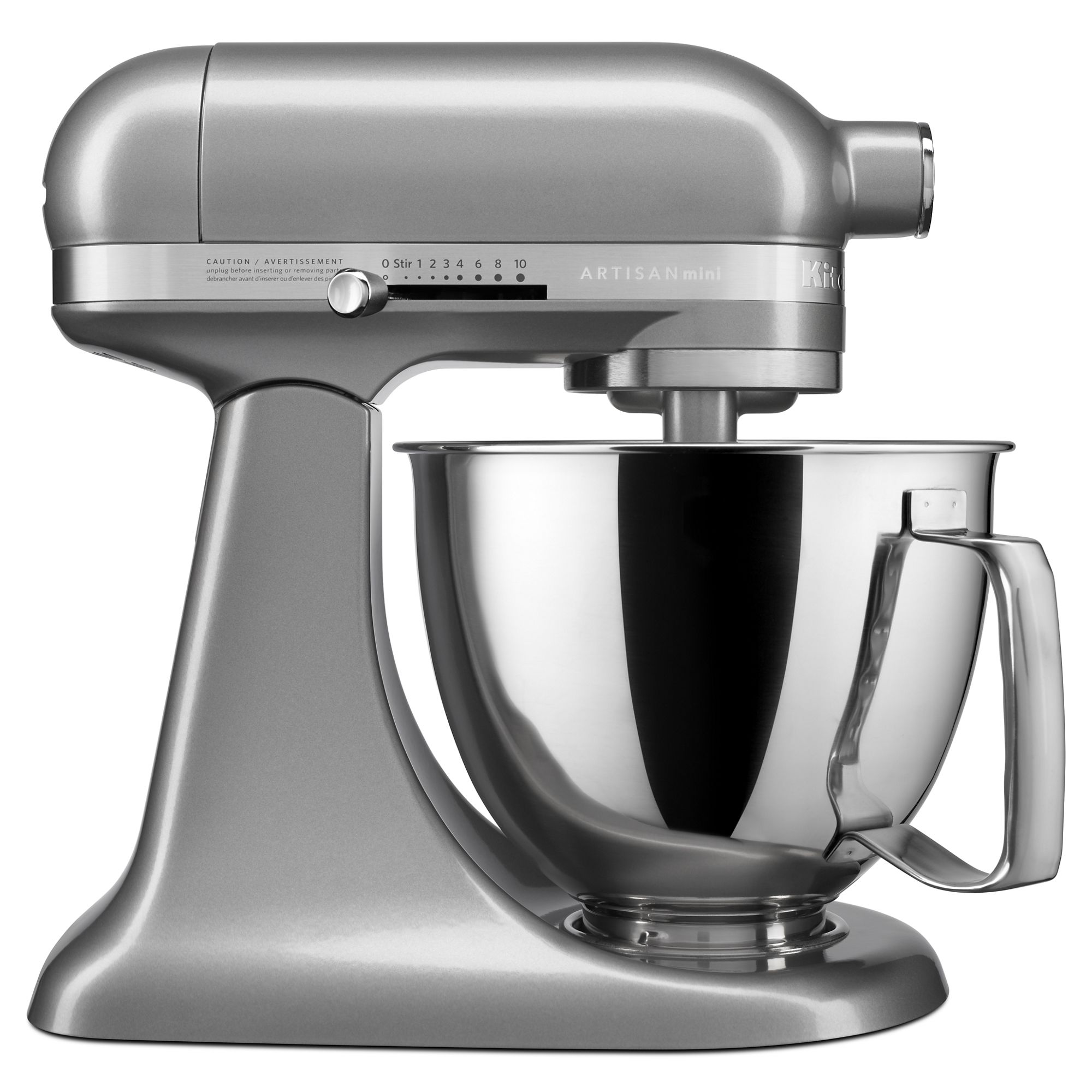 Artisan® Mini 3.5 Quart Tilt-Head Stand Mixer - Contour Silver