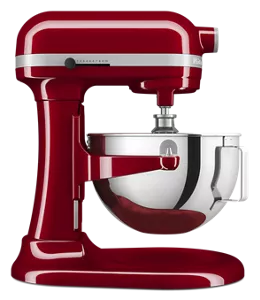 KitchenAid KSM105GBCER 5-Qt. Tilt-Head Stand Mixer with Glass Bowl and Flex  Edge Beater - Empire Red