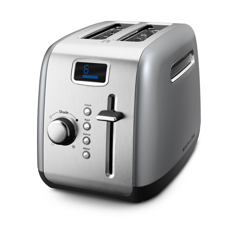 2 Slice, Manual High-Lift Lever Toaster with LCD display