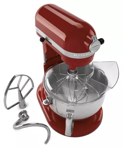 Artisan 5 Qt. 10-Speed Cinnamon Gloss Stand Mixer with Flat Beater, 6-Wire  Whip and Dough Hook Attachments in 2023