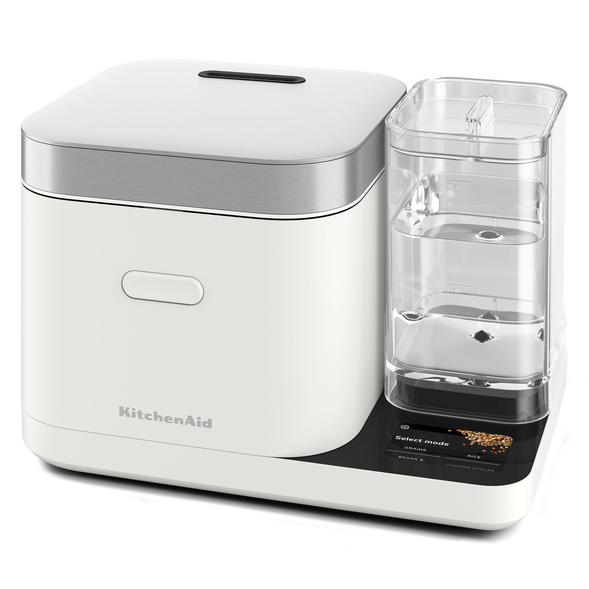 Grain and Rice Cooker - Porcelain White