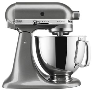 Artisan Series 5 Quart Tilt Head Stand Mixer Medallion Silver