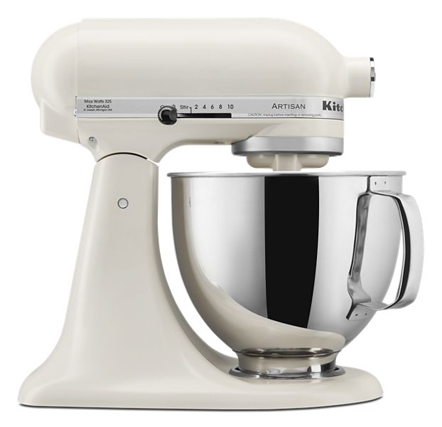 Artisan® Series 5 Quart Tilt-Head Stand Mixer Porcelain White KSM150PSPL | KitchenAid