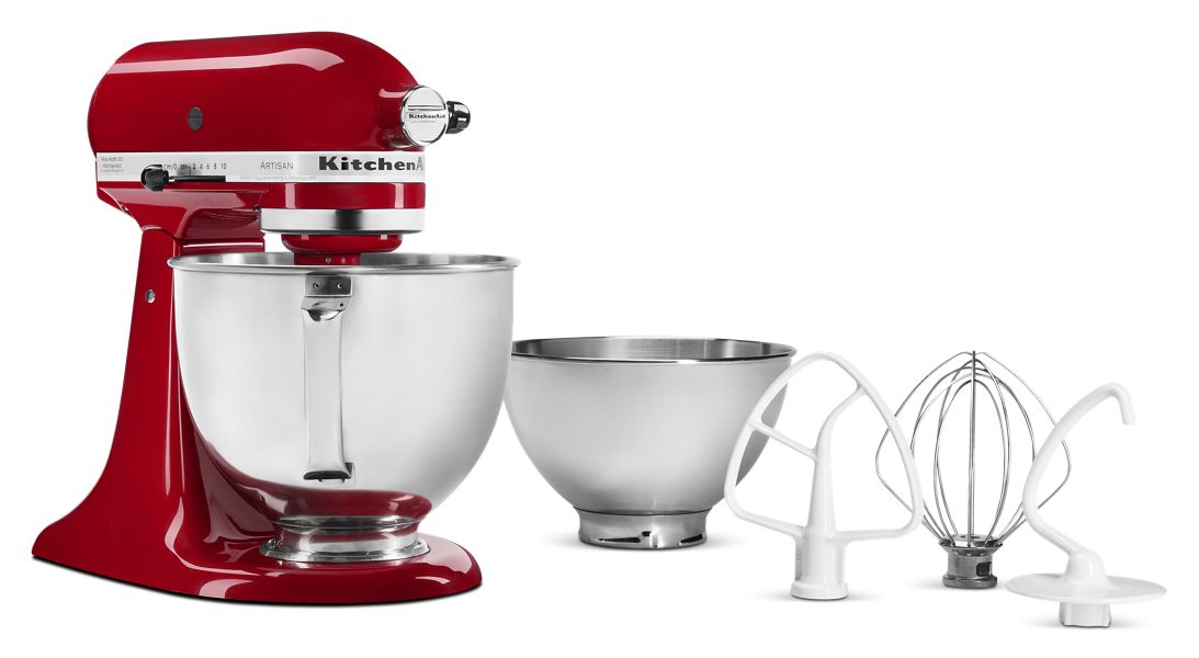 Value Bundle Artisan® Series 5 Quart Tilt-Head Stand Mixer with additional 3 Quart bowl