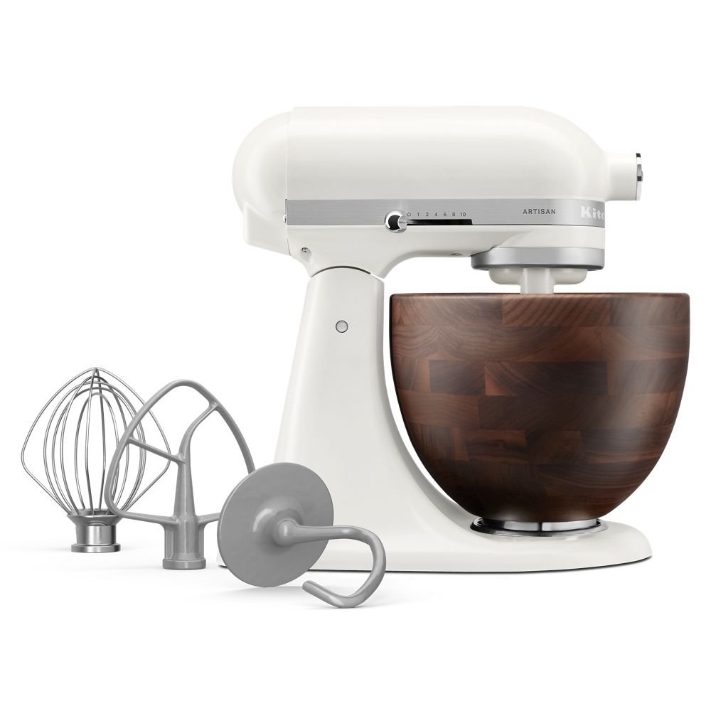 Artisan® Series 5 Quart Tilt-Head Stand Mixer with Walnut Wood Bowl