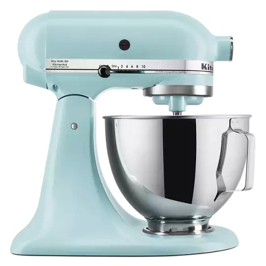 Deluxe 4.5 Quart Tilt-Head Stand Mixer Mineral Water Blue Deluxe 4.5 Quart Tilt-Head Stand Mixer Mineral Water Blue