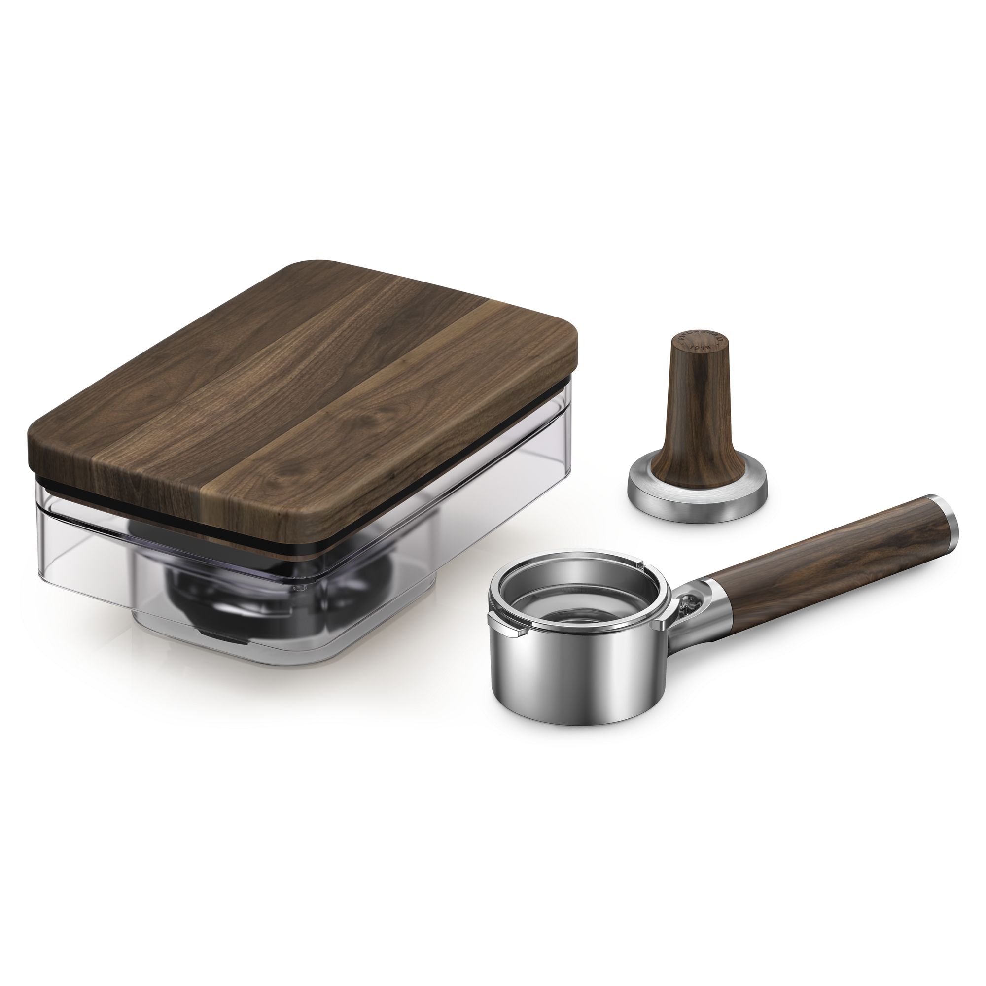 Walnut Wood Espresso Accessory Kit