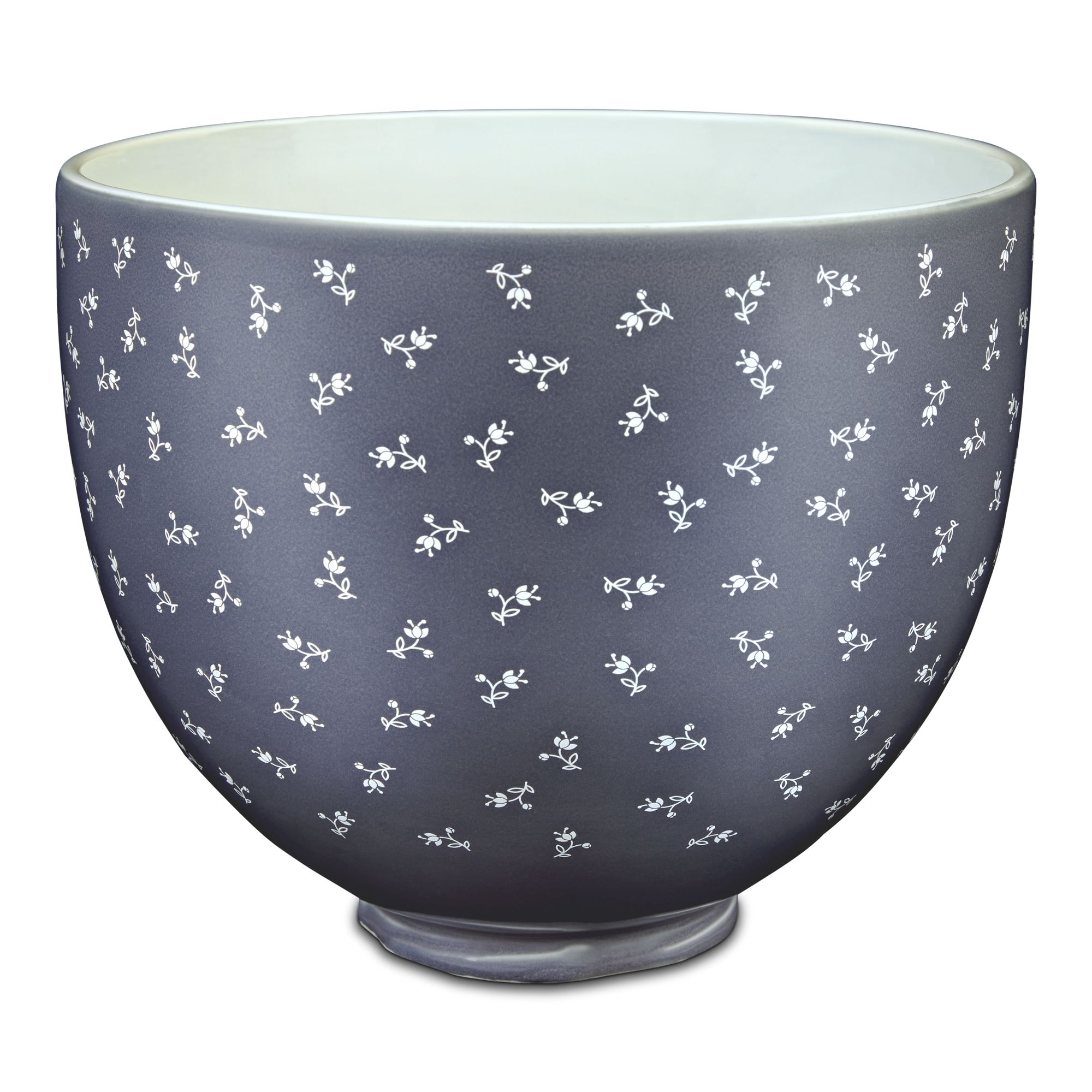 5 Quart Vintage Florals Ceramic Bowl