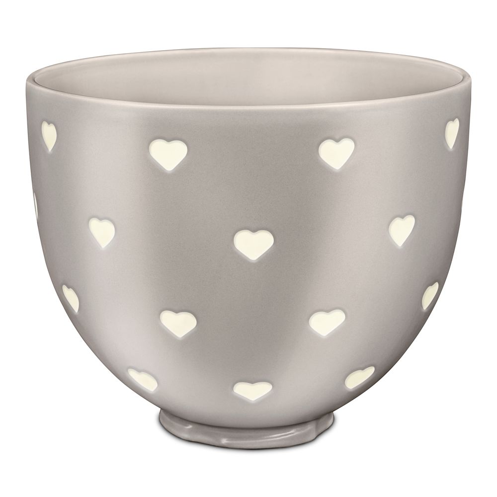 5 Quart Layered Hearts Ceramic Bowl