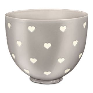 KitchenAid® 5 Quart Layered Hearts Ceramic Bowl, KSM2CB5CH