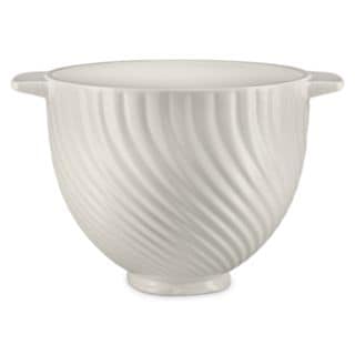 KitchenAid® 5 Quart Meringue Ceramic Bowl in White, KSM2CB5MR