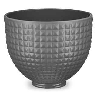 KitchenAid&reg; 5 Quart Studded Ceramic Bowl in Grey, KSM2CB5THG