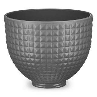 KitchenAid® 5 Quart Studded Ceramic Bowl in Grey, KSM2CB5THG