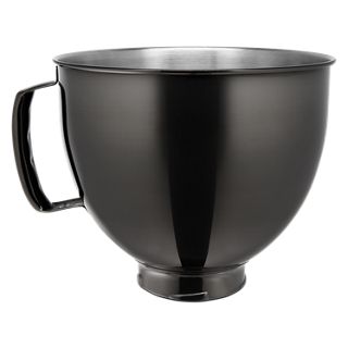 KitchenAid&reg; 5 Quart Tilt-Head Metallic Finish Stainless Steel Bowl in Black, KSM5SSBRB