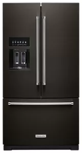 Black stainless built in refrigerator discount