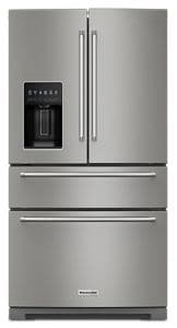 freed201803 KitchenAid KRMF436SBE 36 Inch Freestanding 4-Door French Door