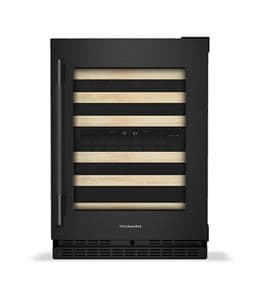 24" Undercounter Wine Cellar with Full-Extension Wood-Front Racks