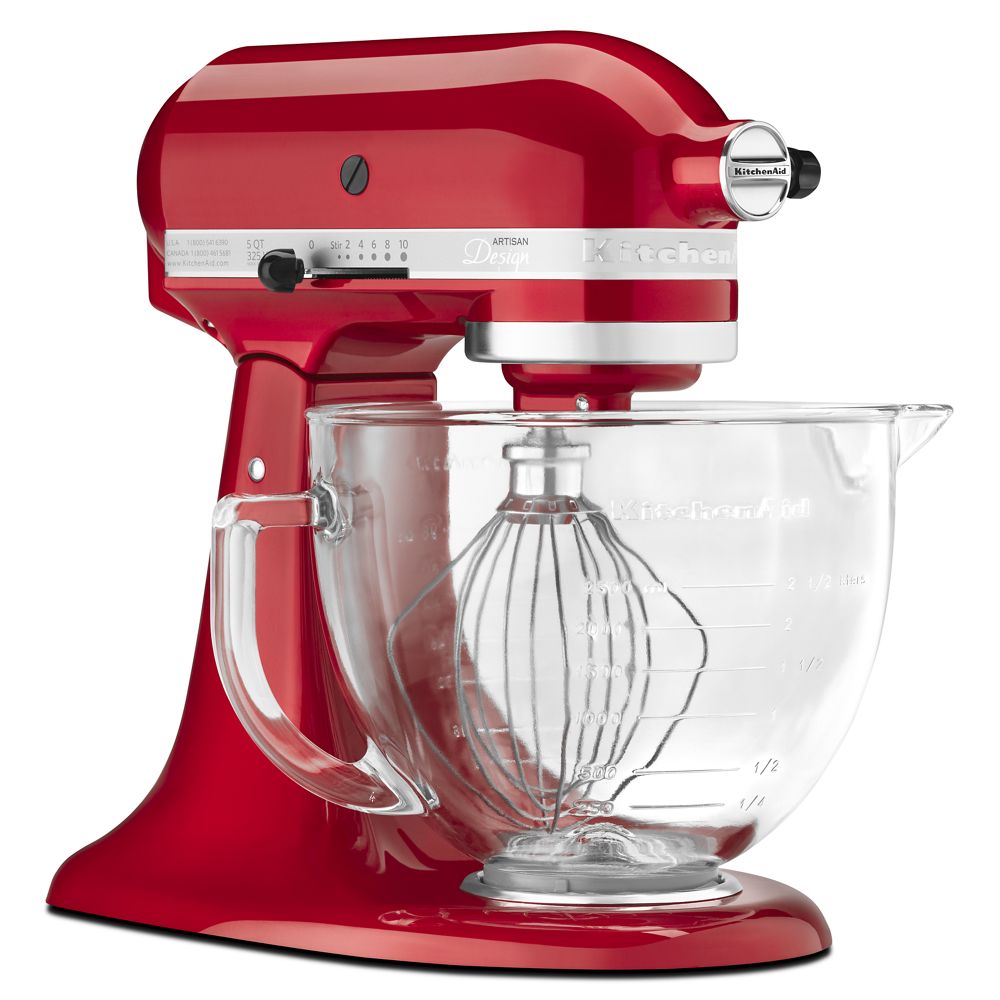 Artisan® Design Series 5 Quart Tilt-Head Stand Mixer with Glass Bowl