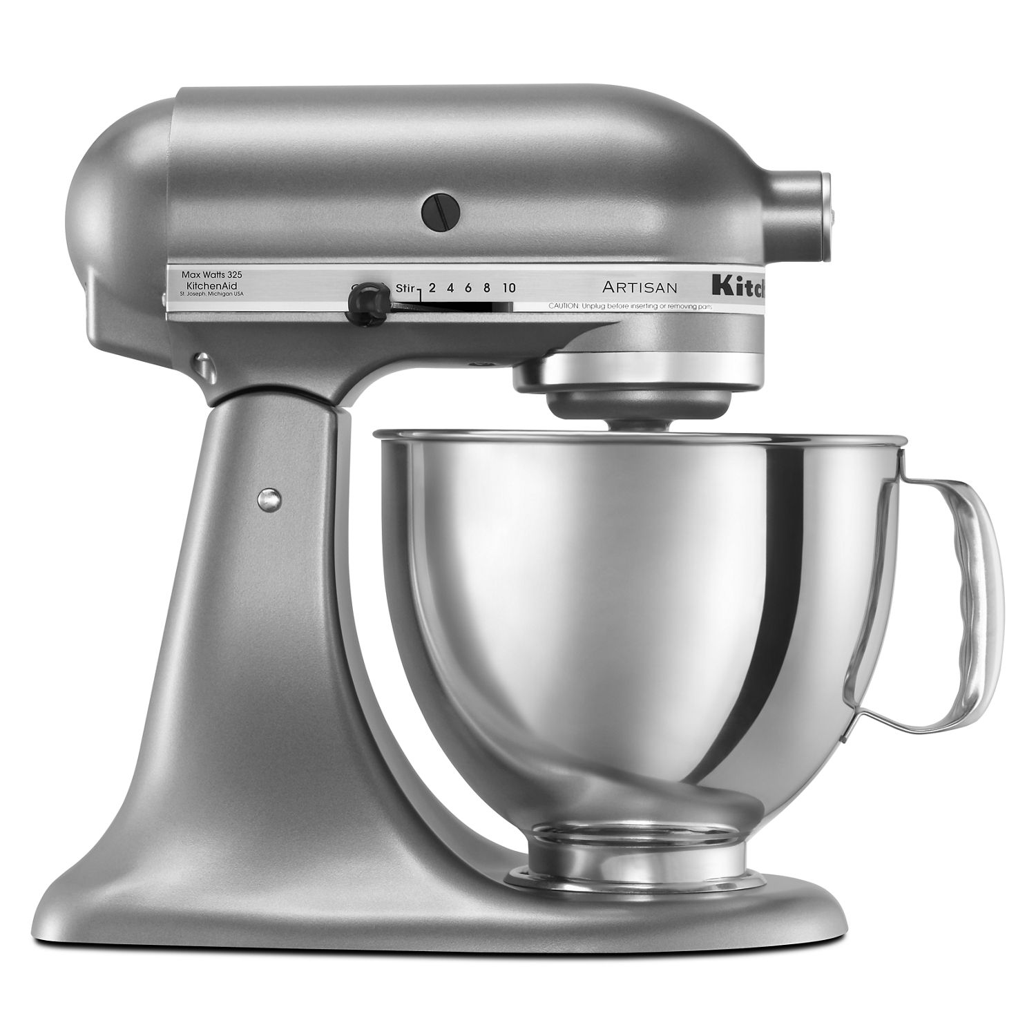 KitchenAid® Value Bundle Artisan® Series 5 Quart Tilt-Head Stand Mixer w/ Additional 3 Bowl in Silver, KSM150TBCU