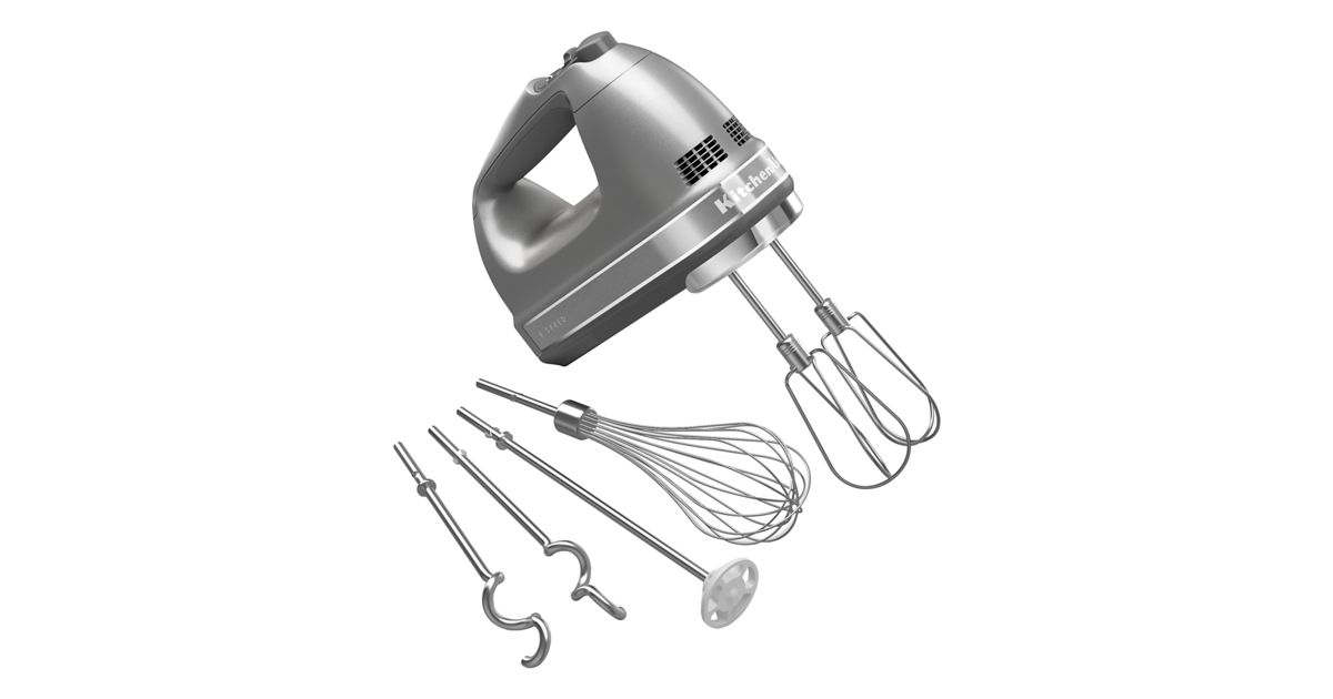 Refurbished 9 Speed Hand Mixer - Contour Silver | KitchenAid US