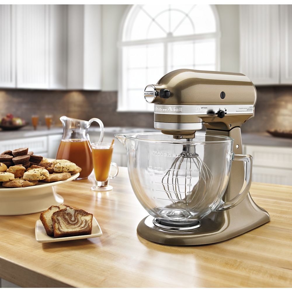 Artisan® Design Series 5 Quart Tilt-Head Stand Mixer with Glass Bowl