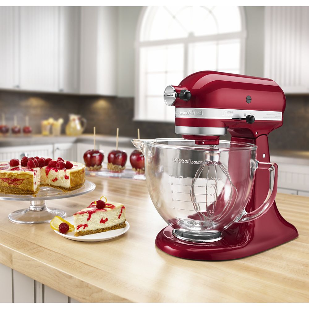 Artisan® Design Series 5 Quart Tilt-Head Stand Mixer with Glass Bowl