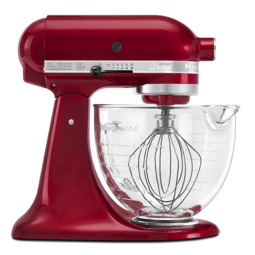Artisan® Design Series 5 Quart Tilt-Head Stand Mixer with Glass Bowl