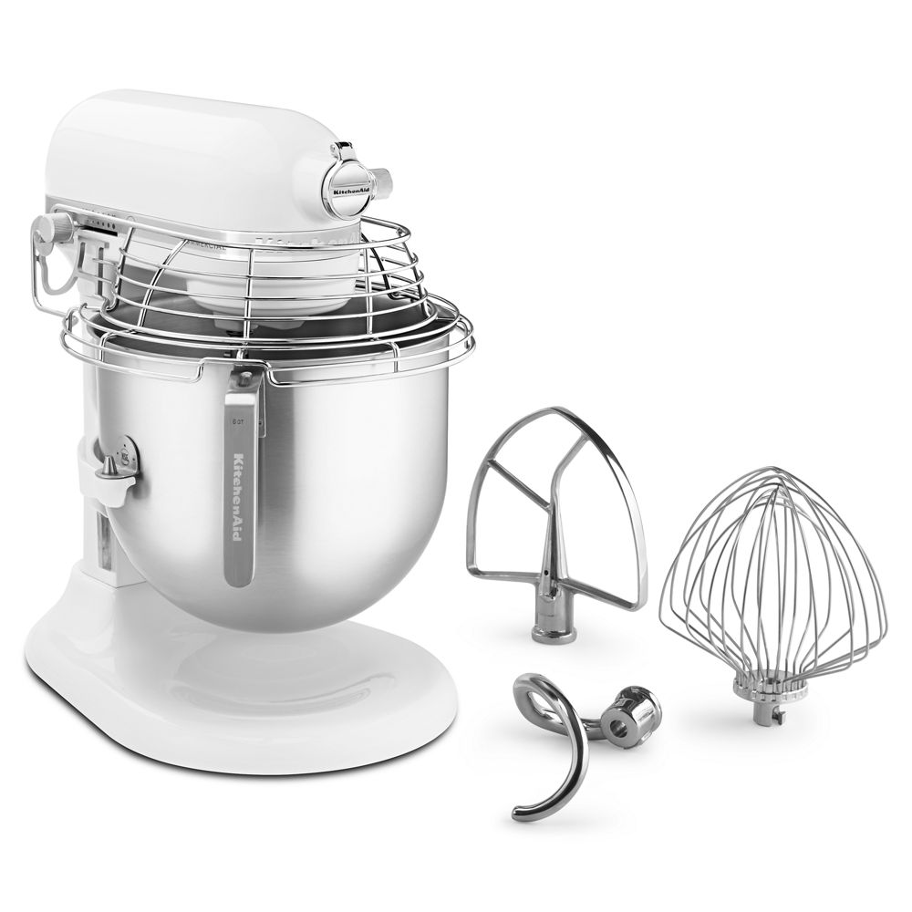 NSF Certified® Commercial Series 8 Quart Bowl-Lift Stand Mixer with Stainless Steel Bowl Guard