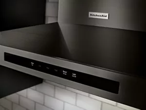 KitchenAid® 36 Black Stainless Steel with PrintShield™ Finish Wall Mount  Canopy Range Hood