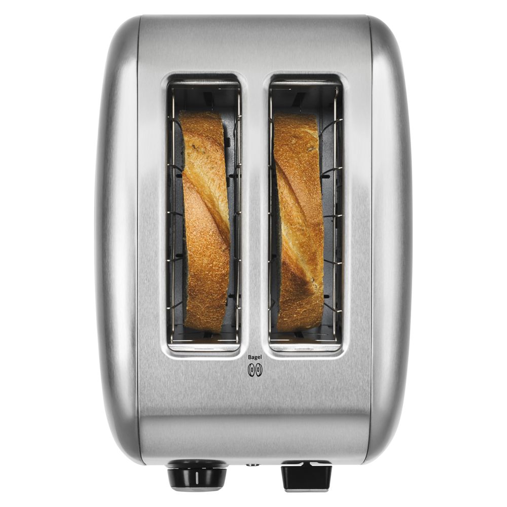 2-Slice Toaster with manual lift lever