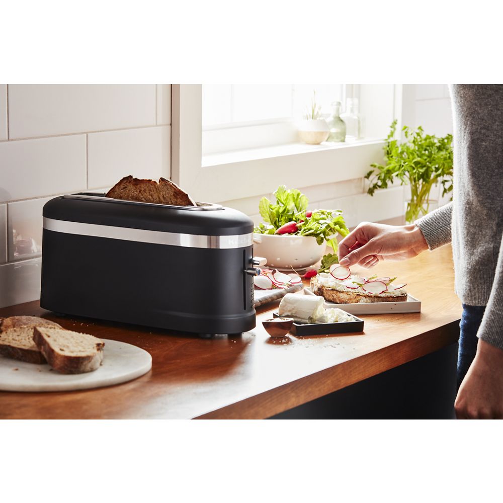 2 Slice Long Slot Toaster with High-Lift Lever