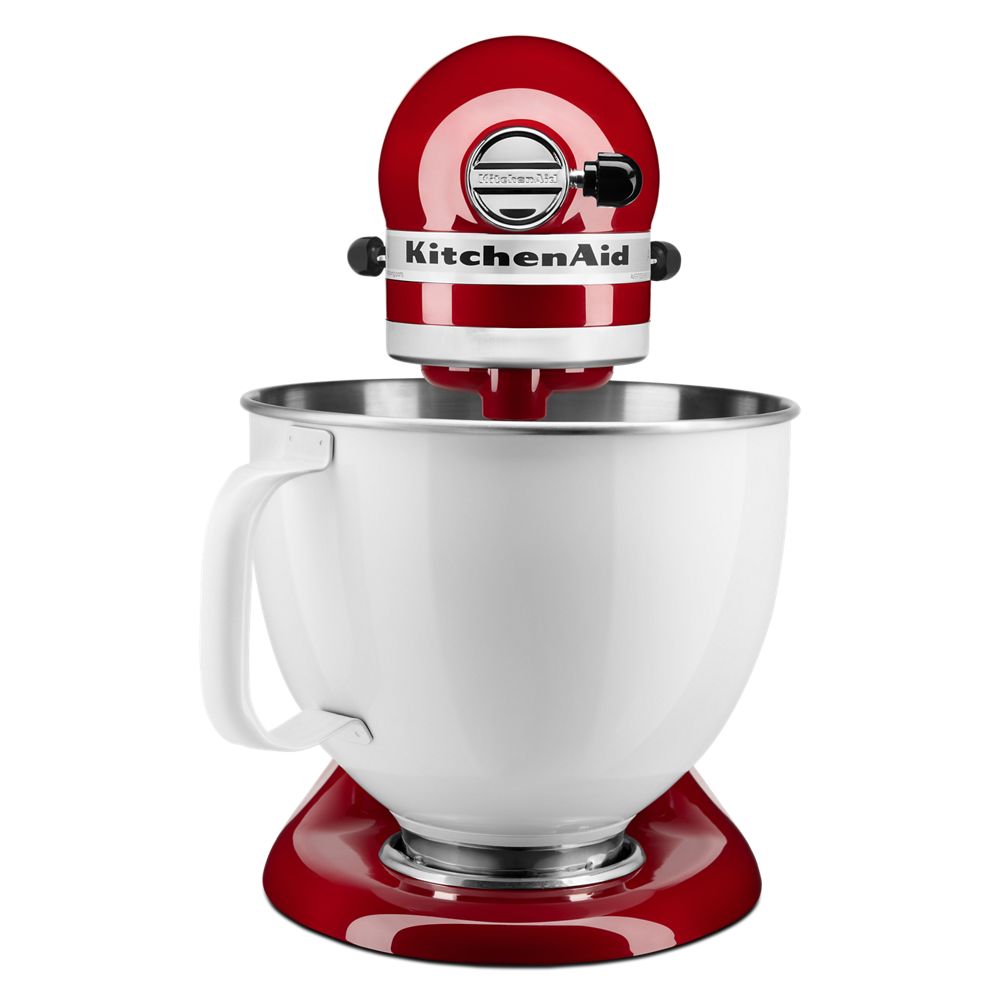 Artisan® Series Tilt-Head Stand Mixer with 5 Quart  White Colorfast Finish Stainless Steel Bowl