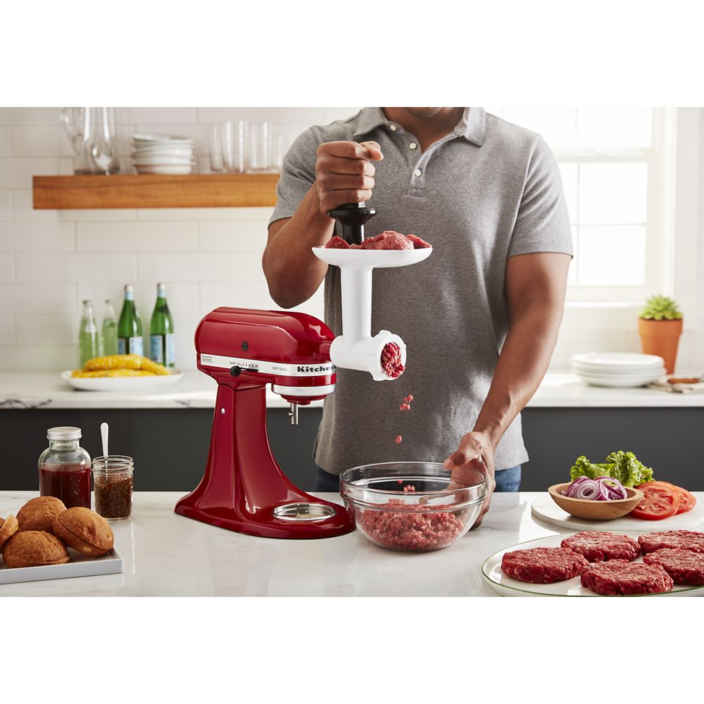 Food Grinder + Fresh Prep Slicer/Shredder Attachment Bundle
