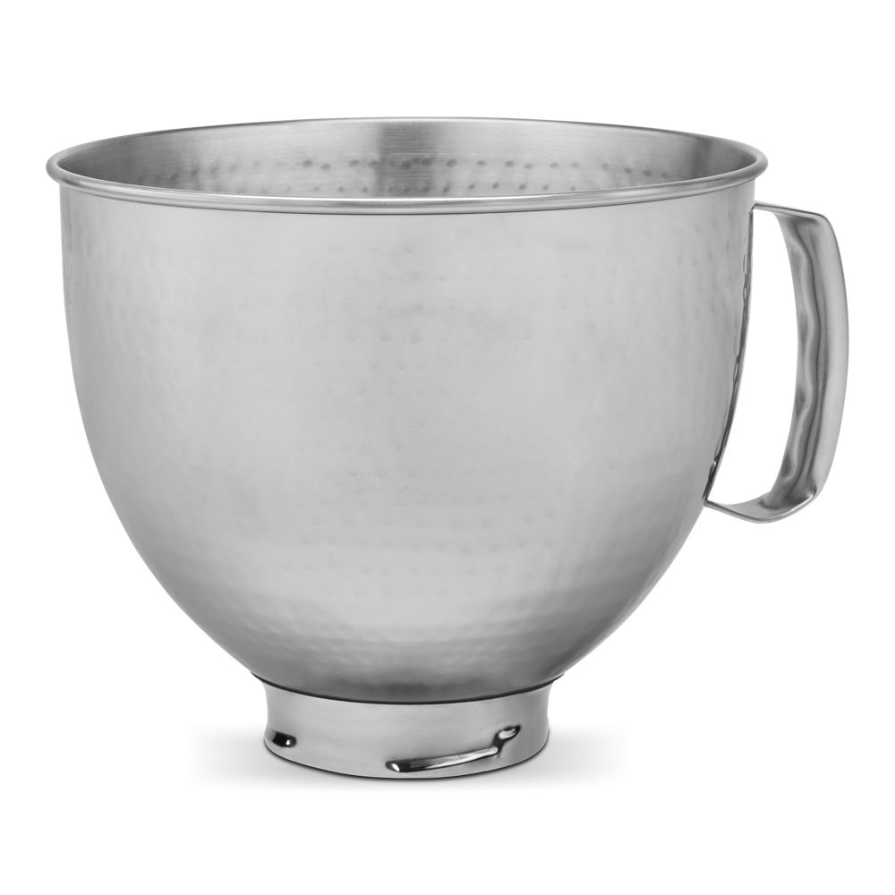 5 Quart Tilt Head Hammered Stainless Steel Bowl