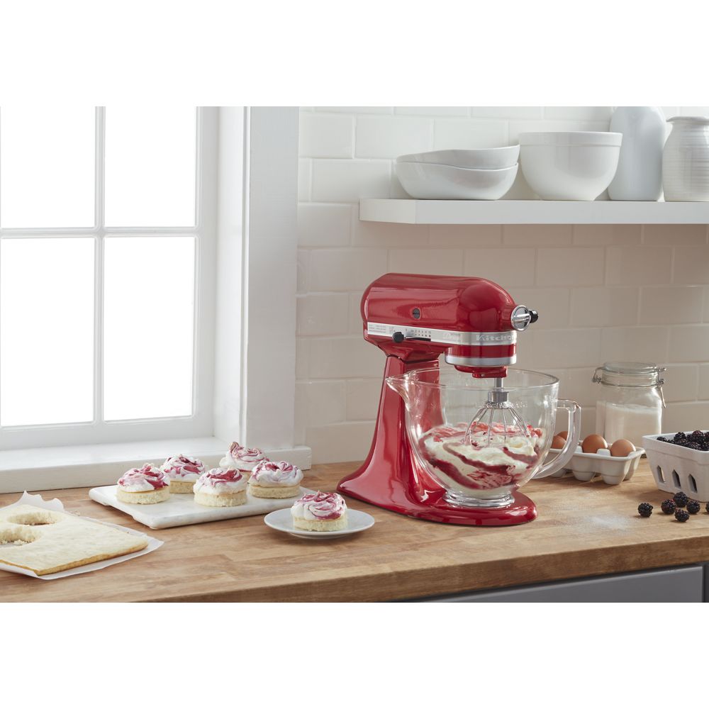 Artisan® Design Series 5 Quart Tilt-Head Stand Mixer with Glass Bowl