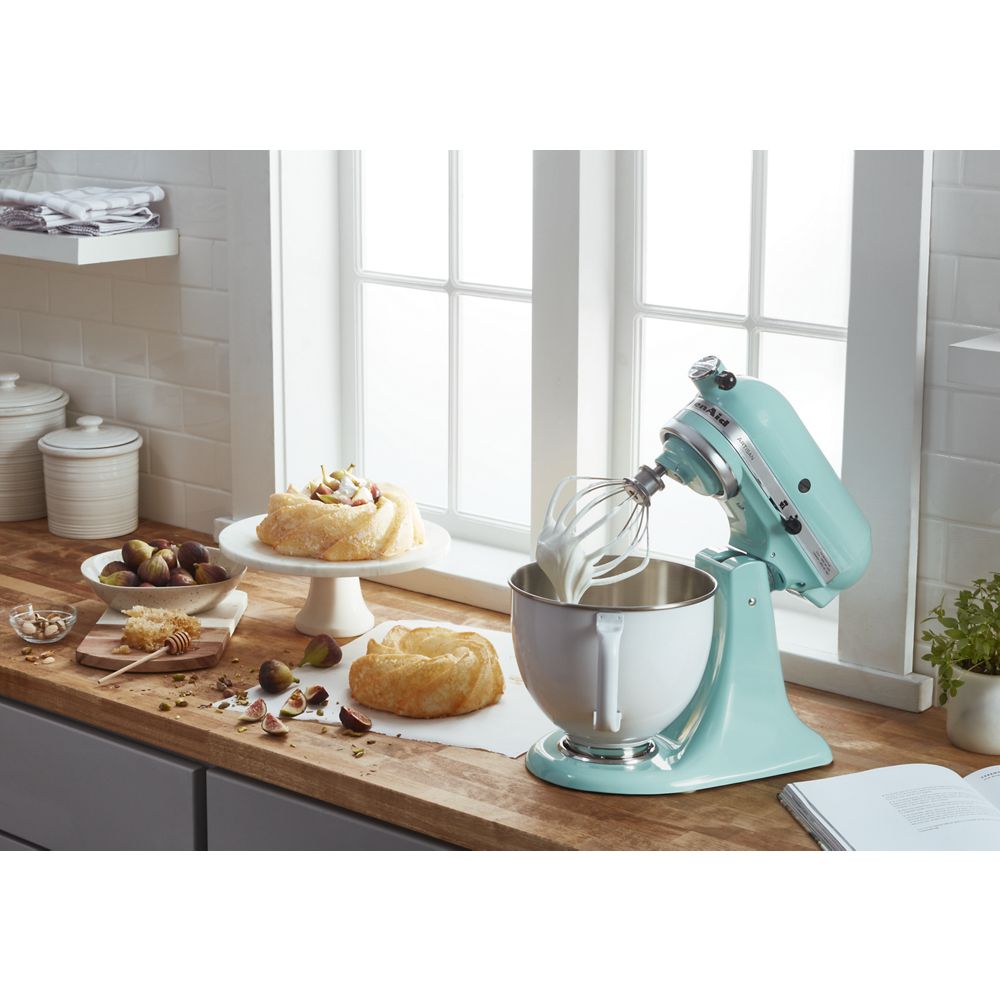 Artisan® Series Tilt-Head Stand Mixer with 5 Quart  White Colorfast Finish Stainless Steel Bowl