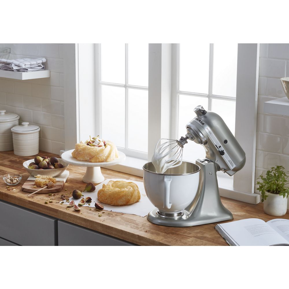 Artisan® Series Tilt-Head Stand Mixer with 5 Quart  White Colorfast Finish Stainless Steel Bowl