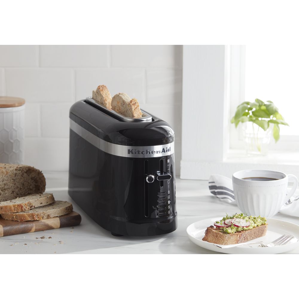 2 Slice Long Slot Toaster with High-Lift Lever