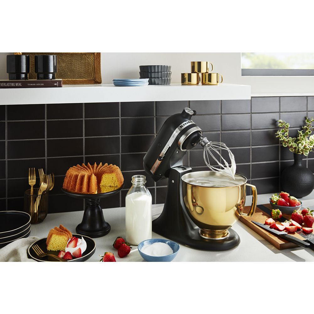 5 Quart Tilt-Head Metallic Finish Stainless Steel Bowl
