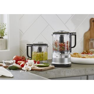 KitchenAid&reg; 5 Cup Food Chopper/Slicer w/ Extra Work Bowl & Lid in Silver, KFC0516CCU