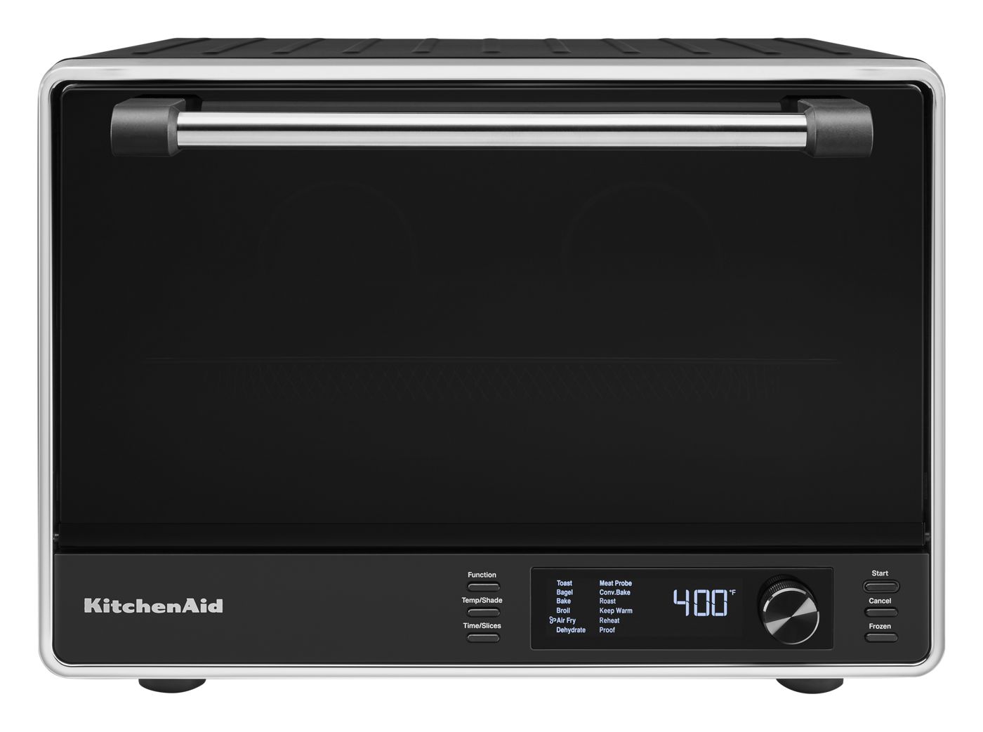 Horno de mostrador de doble convección con Air Fry y sonda de temperatura – Negro mate